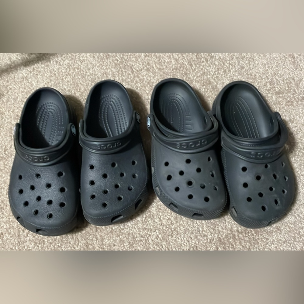CROCS Unisex Kids Black Clogs